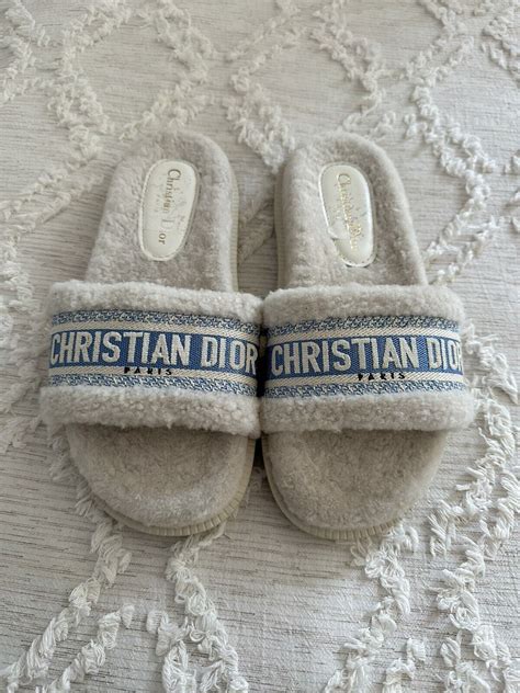 authentic unisex christian dior slides.